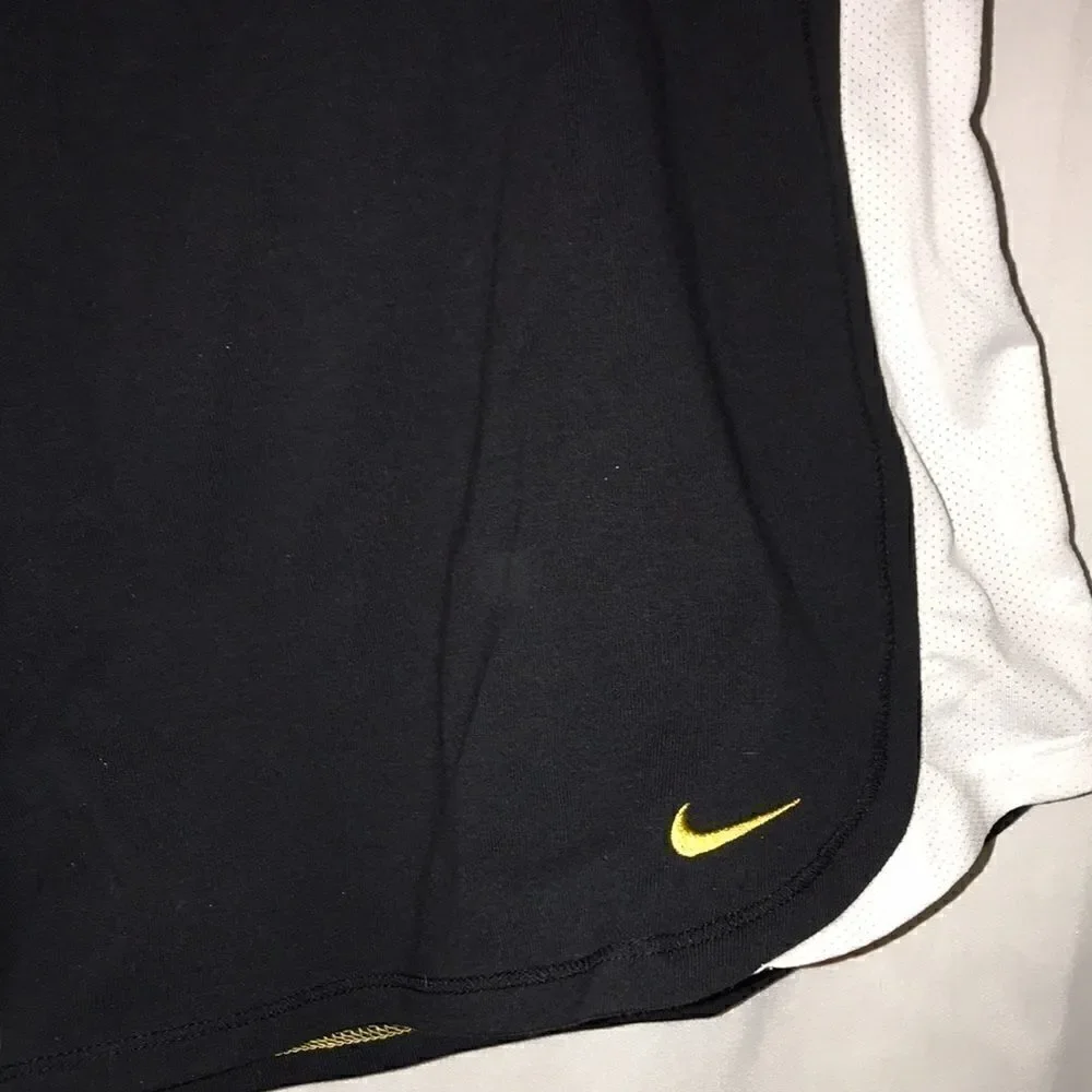Riccardo Tisci x Nike Women's Black White Mesh Fit Dry Shorts‎ Size Medium NWT